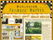 Tablet Screenshot of burlingtonwifarmersmarket.com